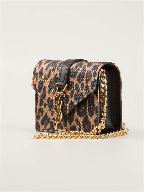 leopardo animsle ysl|Saint Laurent Leopard Bags & Handbags for Women .